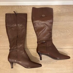 Cole Haan Chocolate Heeled Boots